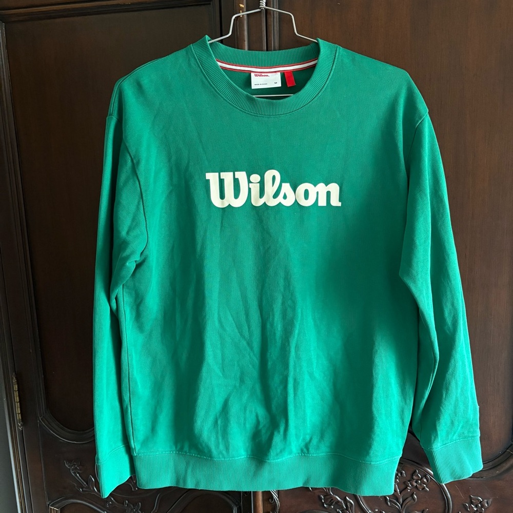 Wilson Men's Green Parkside Crewneck Sweatshirt French Terry size Medium